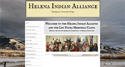 Desktop Screenshot of helenaindianalliance.com